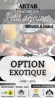 OPTION EXOTIQUE - P.DÉJ A TABLE