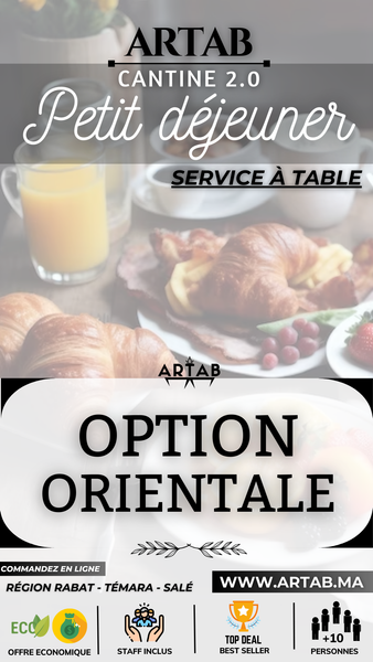 OPTION ORIENTALE - P.DÉJ A TABLE