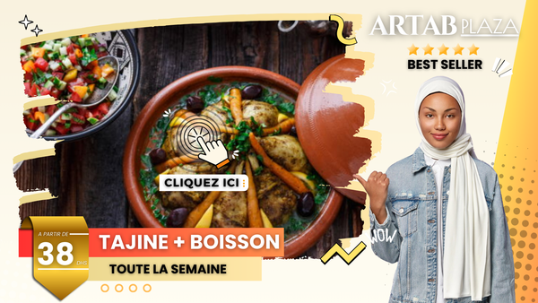 TAJINE TRADITIONNEL + BOISSON