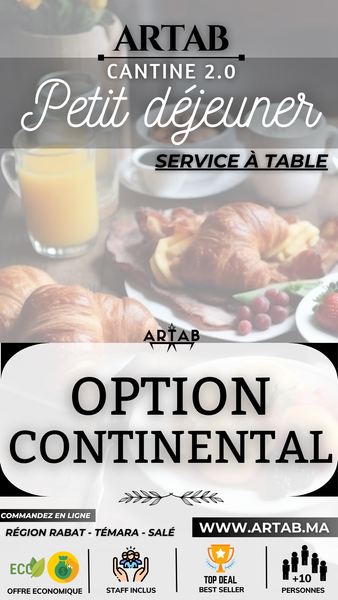 OPTION CONTINENTAL - P.DÉJ A TABLE