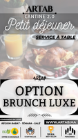 OPTION BRUNCH LUXE - P.DÉJ A TABLE