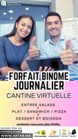 FORFAIT JOURNALIER BINÔME - CANTINE VIRTUELLE